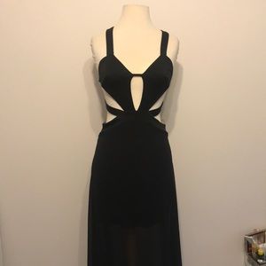 Black scrappy dress
